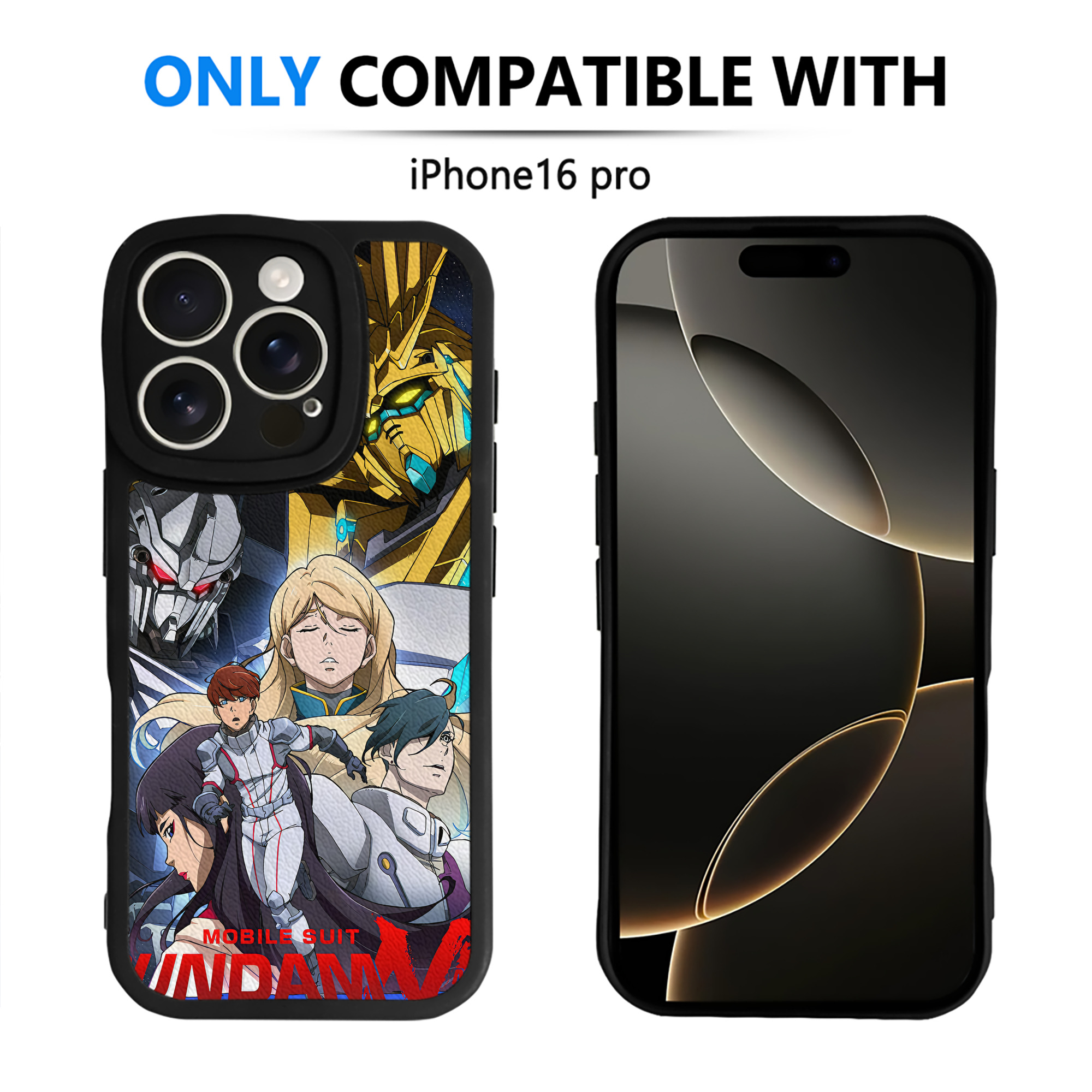 （画像用） 機動戦士ガンダム Mobile Suit Gundam 【iPhone 16シリーズ対応】シリコンスマホケース（レザー調） 材質：シリコン